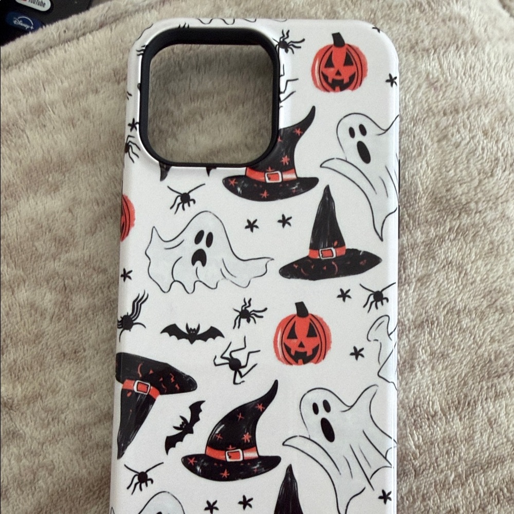 Halloween Themed Phone Case - Black and White